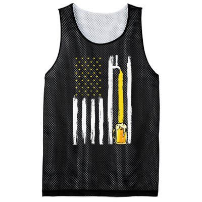 Craft Beer American Flag USA 4th Of July Brewery America Mesh Reversible Basketball Jersey Tank