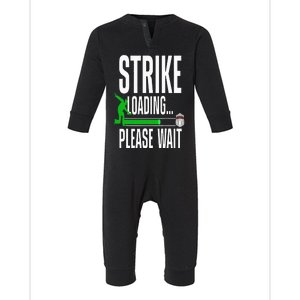 Cool Bowling Art For Bowler Bowling Player Infant Fleece One Piece