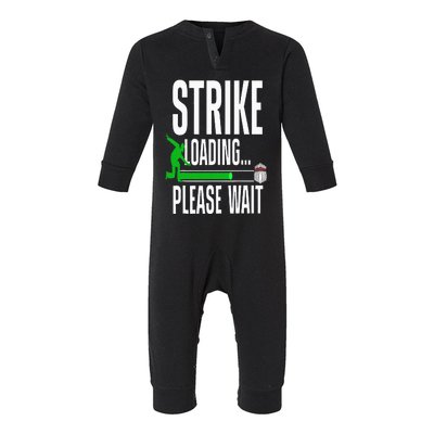 Cool Bowling Art For Bowler Bowling Player Infant Fleece One Piece