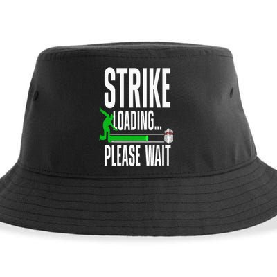 Cool Bowling Art For Bowler Bowling Player Sustainable Bucket Hat