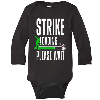 Cool Bowling Art For Bowler Bowling Player Baby Long Sleeve Bodysuit