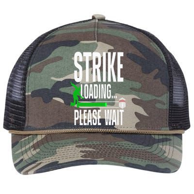 Cool Bowling Art For Bowler Bowling Player Retro Rope Trucker Hat Cap