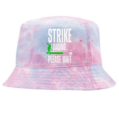 Cool Bowling Art For Bowler Bowling Player Tie-Dyed Bucket Hat