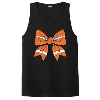 Coquette Bow American Football Thanksgiving PosiCharge Competitor Tank