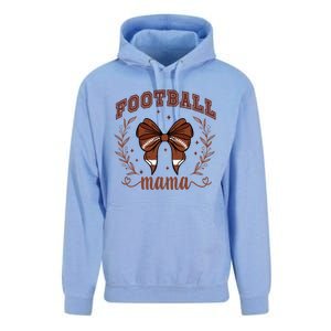 Coquette Bow American Football Mama Thanksgiving Autumn Fall Unisex Surf Hoodie