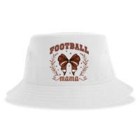 Coquette Bow American Football Mama Thanksgiving Autumn Fall Sustainable Bucket Hat