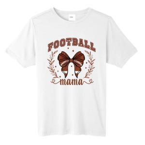 Coquette Bow American Football Mama Thanksgiving Autumn Fall Tall Fusion ChromaSoft Performance T-Shirt