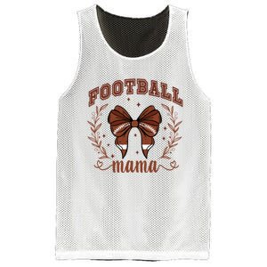 Coquette Bow American Football Mama Thanksgiving Autumn Fall Mesh Reversible Basketball Jersey Tank