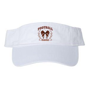 Coquette Bow American Football Mama Thanksgiving Autumn Fall Valucap Bio-Washed Visor