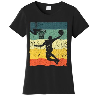 Cool Basketball Art For Wo Vintage Basketball Player Women's T-Shirt