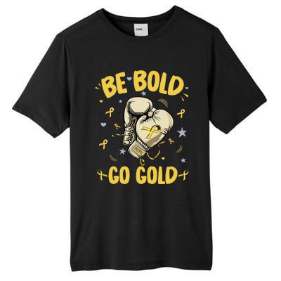 Childhood Be Bold Go Gold Childhood Cancer Awareness Boxing Tall Fusion ChromaSoft Performance T-Shirt