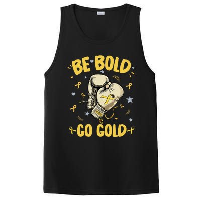 Childhood Be Bold Go Gold Childhood Cancer Awareness Boxing PosiCharge Competitor Tank