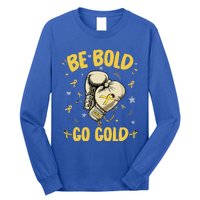 Childhood Be Bold Go Gold Childhood Cancer Awareness Boxing Long Sleeve Shirt