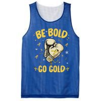 Childhood Be Bold Go Gold Childhood Cancer Awareness Boxing Mesh Reversible Basketball Jersey Tank