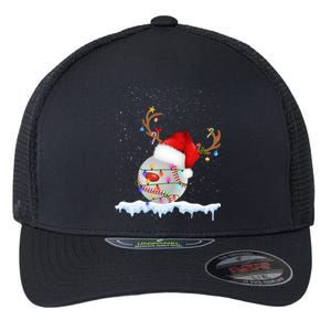 Christmas Baseball Ball Santa Hat Xmas Catcher Pitcher Meaningful Gift Flexfit Unipanel Trucker Cap