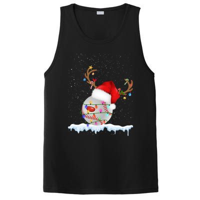 Christmas Baseball Ball Santa Hat Xmas Catcher Pitcher Meaningful Gift PosiCharge Competitor Tank