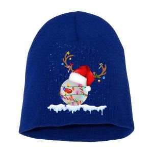 Christmas Baseball Ball Santa Hat Xmas Catcher Pitcher Meaningful Gift Short Acrylic Beanie