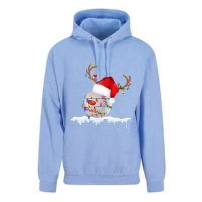 Christmas Baseball Ball Santa Hat Xmas Catcher Pitcher Meaningful Gift Unisex Surf Hoodie