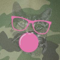 Cat Blowing Bubble Gum Legacy Tie Dye Trucker Hat