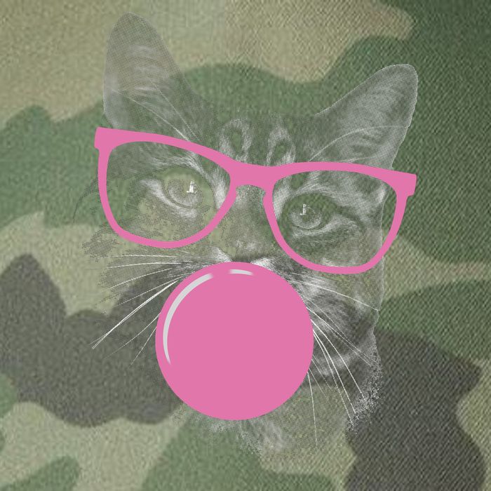Cat Blowing Bubble Gum Legacy Tie Dye Trucker Hat