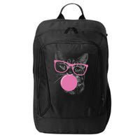 Cat Blowing Bubble Gum City Backpack
