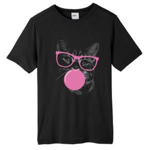 Cat Blowing Bubble Gum Tall Fusion ChromaSoft Performance T-Shirt