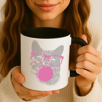 Cat Blowing Bubble Gum Mug