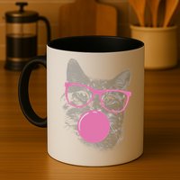 Cat Blowing Bubble Gum Mug