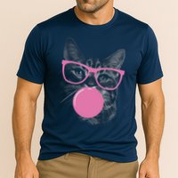 Cat Blowing Bubble Gum Performance Shirt