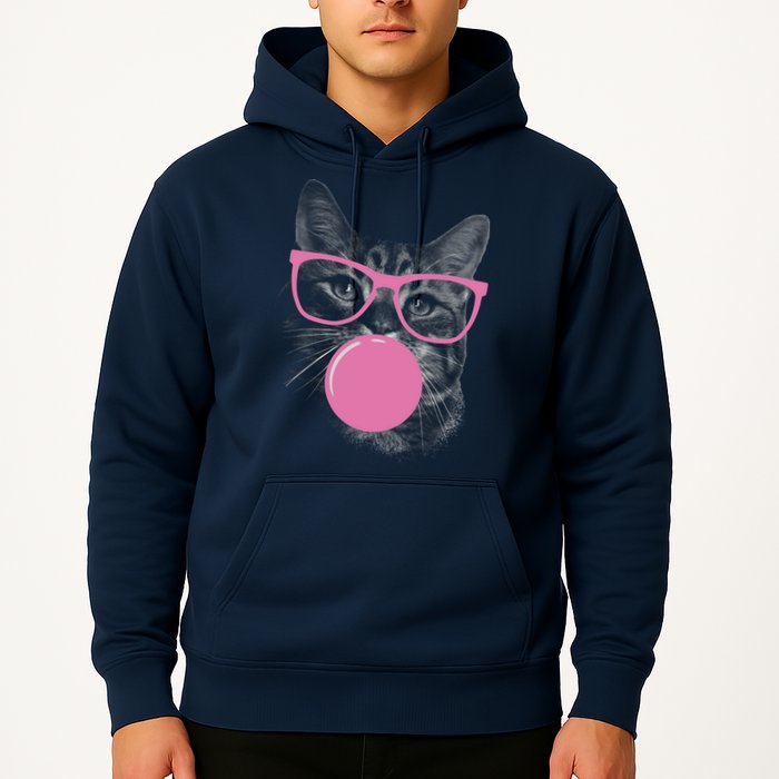 Cat Blowing Bubble Gum Hoodie