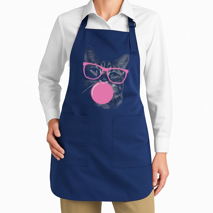 Cat Blowing Bubble Gum Apron