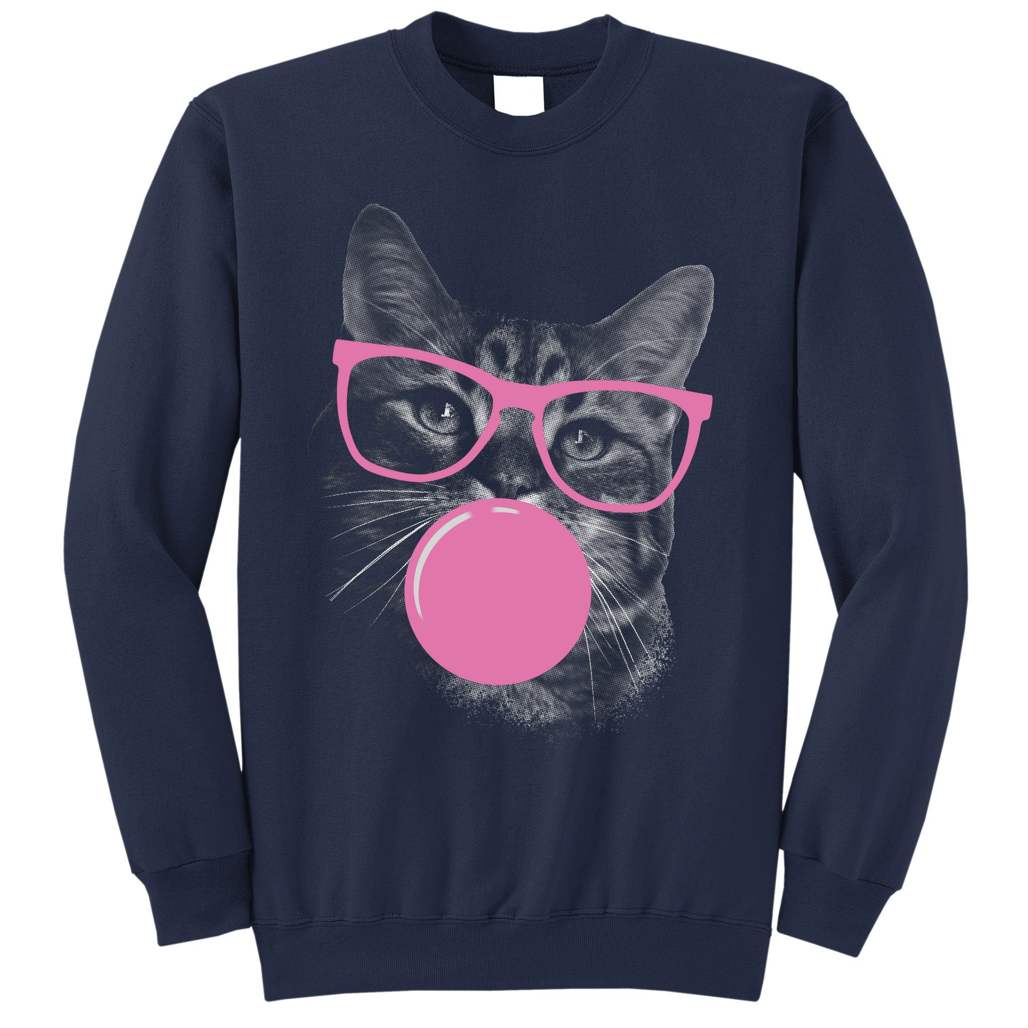Cat Blowing Bubble Gum Sweatshirt