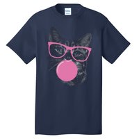 Cat Blowing Bubble Gum Tall T-Shirt