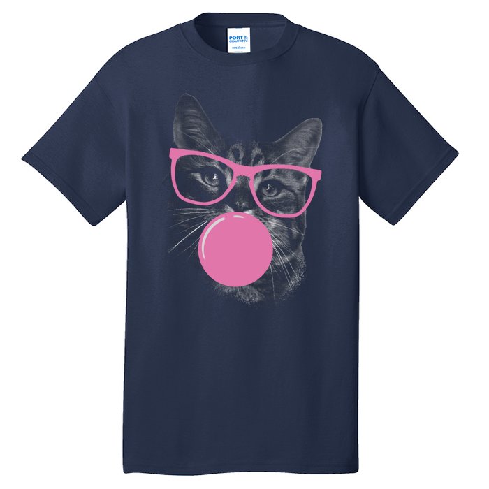 Cat Blowing Bubble Gum Tall T-Shirt