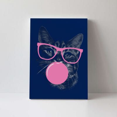 Cat Blowing Bubble Gum Canvas