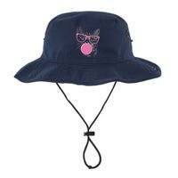 Cat Blowing Bubble Gum Bucket Hat