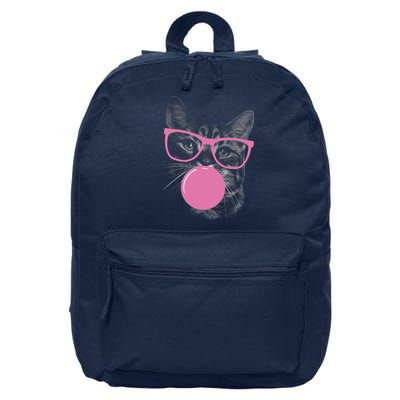 Cat Blowing Bubble Gum 16 in Basic Backpack