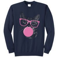 Cat Blowing Bubble Gum Tall Sweatshirt