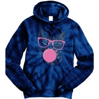 Cat Blowing Bubble Gum Tie Dye Hoodie