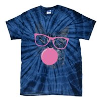 Cat Blowing Bubble Gum Tie-Dye T-Shirt