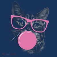 Cat Blowing Bubble Gum Toddler Hoodie