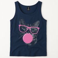 Cat Blowing Bubble Gum Tank Top
