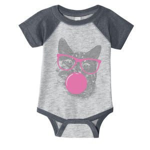 Cat Blowing Bubble Gum Infant Baby Jersey Bodysuit