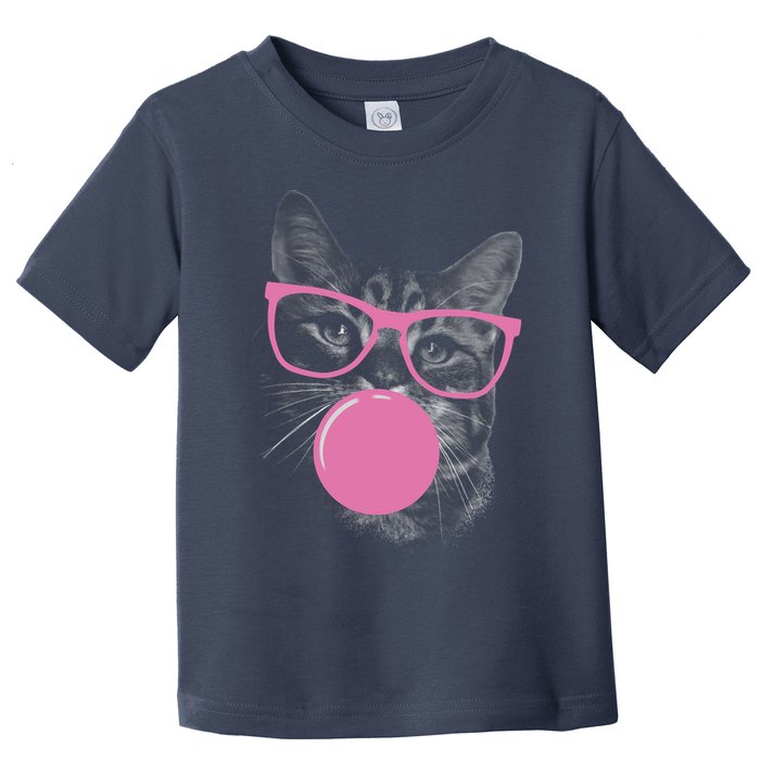 Cat Blowing Bubble Gum Toddler T-Shirt