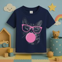 Cat Blowing Bubble Gum Toddler T-Shirt