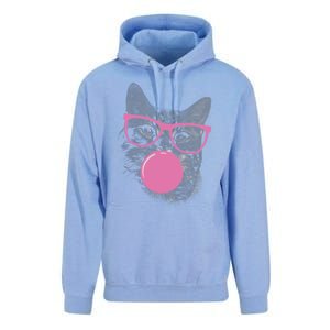 Cat Blowing Bubble Gum Unisex Surf Hoodie