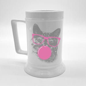 Cat Blowing Bubble Gum Beer Stein