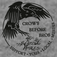 Crows Before Bros Support Your Local Murrder 7-Panel Snapback Hat