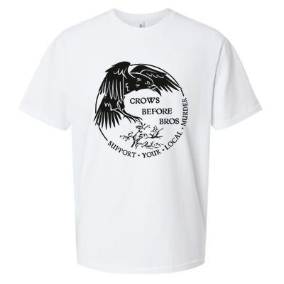 Crows Before Bros Support Your Local Murrder Sueded Cloud Jersey T-Shirt