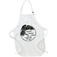 Crows Before Bros Support Your Local Murrder Full-Length Apron With Pockets